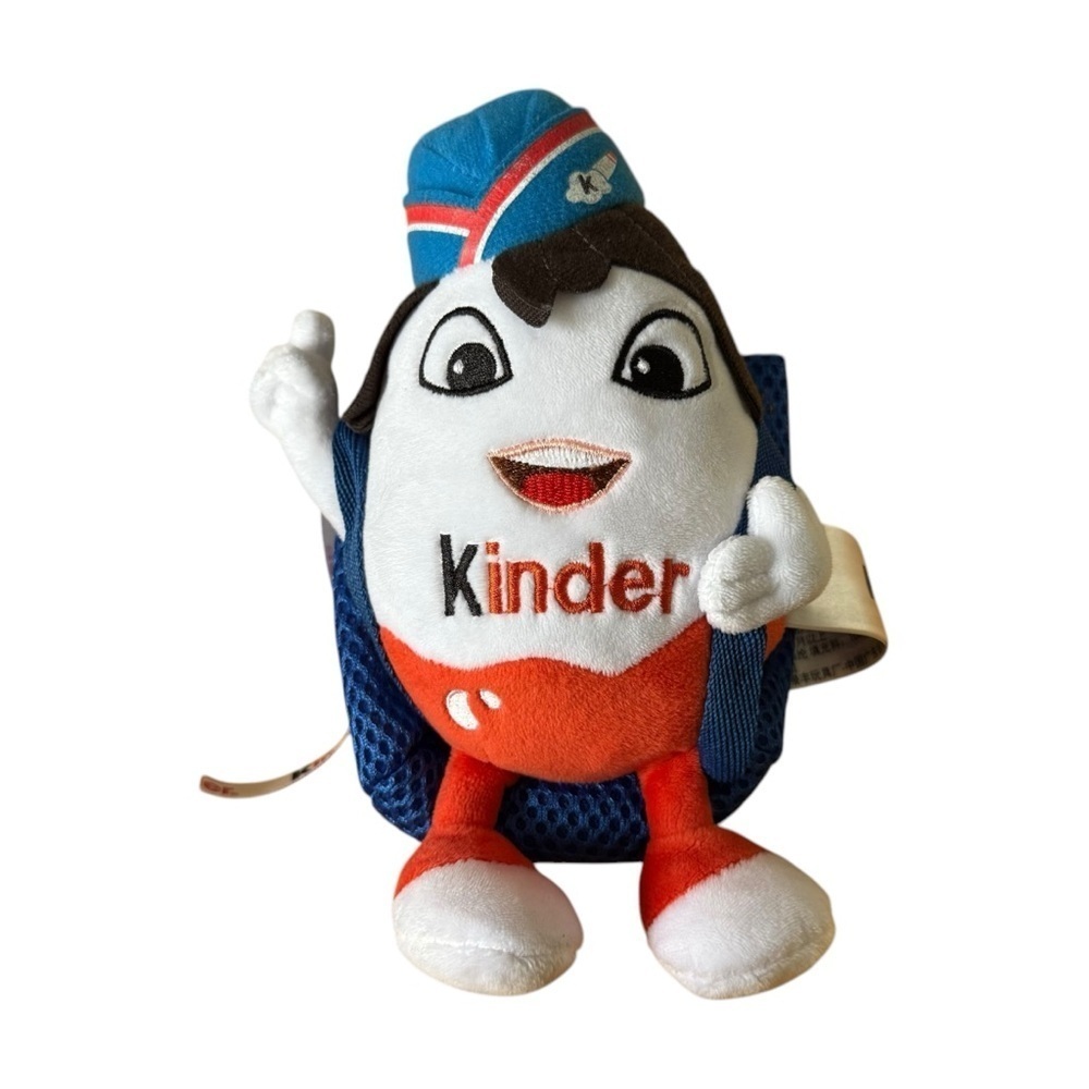 4/$25 KINDER Surprise Egg Flight Attendant Plush Let’s Play Kids At Heart